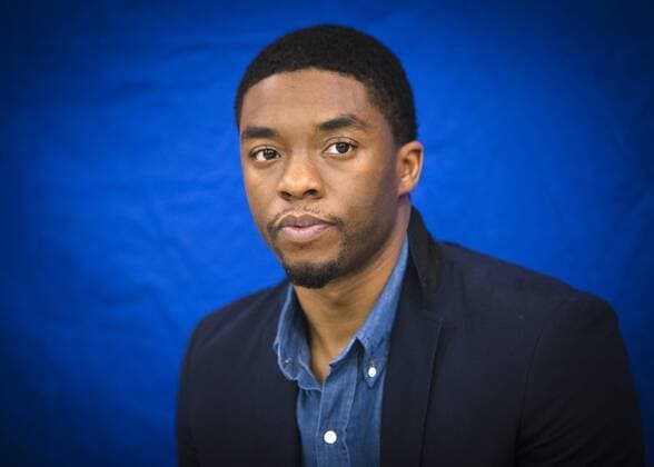 March 23, 2013 - Hollywood, California, U.S. - LOS ANGELES, CA - MARCH 23: Portrait of Chadwick Boseman promoting 42 in Los Angeles, California on MARCH 23, 2013. Hollywood U.S. - ZUMAg203 20130323_bap_g203_041 Copyright: xArmandoxGallox