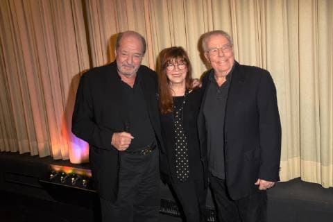 Ralph Siegel Katja Ebstein Christian Bruhn Muenchen 07 01 19 City Kino Documentary Premiere My world is the music of composer Christian Bruhn Bruhn