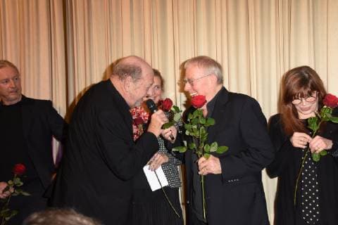 Ralph Siegel Marie Reich Director Christian Bruhn Katja Ebstein Munich 07 01 19 City Cinema Documentary Premiere My World is the Music of Composer Christian Bruhn Bruhn Bruhn