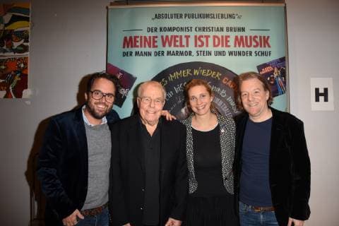 Constantin Ried Composer Christian Bruhn Marie Reich Director Markus Goetzfried Production Munich 07 01 19 City Kino Documentary Premiere My world is the music of composer Christian Bruhn Bruhn