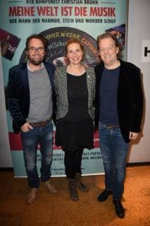 Constantin Ried Marie Reich Director Markus Goetzfried Production Munich 07 01 19 City Cinema Documentary Premiere My World is the Music of Composer Christian Bruhn Bruhn