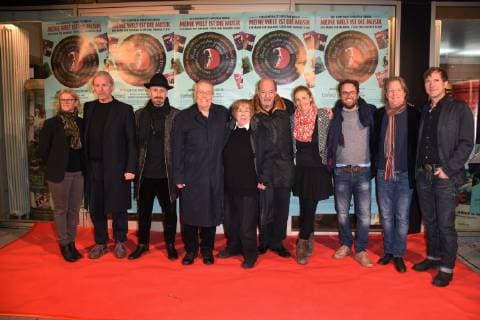 With Production Team Christian Bruhn Ralph Siegel Toni Netzle DJ Hell Maria Reich Director Constantin Ried Markus Goetzfried Production Munich 07 01 19 City Kino Documentary Premiere My world is the music of composer Christian Bruhn Bruhn