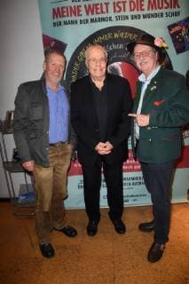 Hansi Kraus Christian Bruhn Wolfgang Prinz Muenchen 07 01 19 City Kino Documentary Premiere My world is the music of composer Christian Bruhn Bruhn