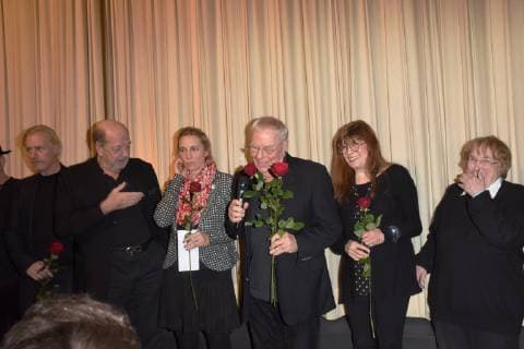 Ralph Siegel Marie Reich Director Christian Bruhn Katja Ebstein Munich 07 01 19 City Cinema Documentary Premiere My World is the Music of Composer Christian Bruhn Bruhn Bruhn