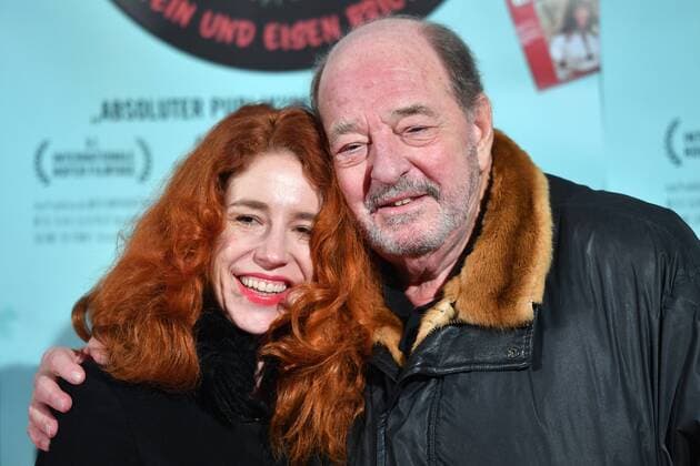 Ralph SIEGEL Composer with friend Laura KAEFER Red Carpet red Carpet Film premiere MEINE WELT IST DIE MUSIK on 07 01 2019 at City Kino in Munich