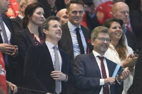 Crown Prince Frederik and Frank Jensen are in place before the match starts Denmark vs Chile World Cup Group C Handball match at Royal Arena in Copenhagen Denmark Thursday January 10th 2019 Copenhagen Denmark Denmark, detectedSourceLanguage  Copyright: LiselottexSabroex COP115 spdk20190110-201503-L