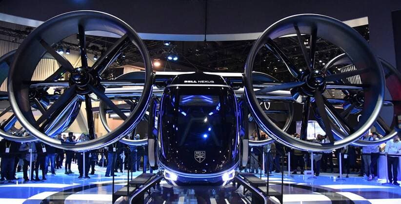 News Themen der Woche KW02 News Bilder des Tages Bell Nexus a life size drone craft on display during the third day of the 2019 CES show Thursday. CES reports a new record of 180,000 people will be attending the 4 day show from Jan 9-11th. Las Vegas NV. Jan 10,2019. Las Vegas U.S. - ZUMAbl1_ 20190110_zaf_bl1_015 Copyright: xGenexBlevinsx