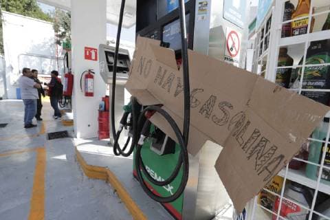 January 11, 2019 - EUM20190111NAC02.JPG .CIUDAD DE MEXICO. GasGasolina-Desabasto.- Aspectos de una de las gasolineras de la Ciudad de Mexico que tienen que cerrar por falta de combustible para la venta a causa de la estrategia contra el robo del hidrocarburo. Foto: Agencia EL UNIVERSALLuis CortesEELG  - ZUMAu78_ 20190111_zaf_u78_021 Copyright: xElxUniversalx