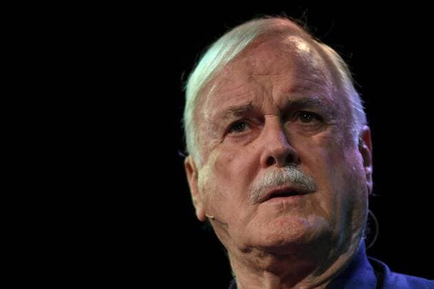 January 10, 2019 - Dublin, Ireland - John Cleese, an English actor, comedian, screenwriter, and producer speaks at Pendulum Summit, World s Leading Business & Self Empowerment Summit, in Dublin Convention Center..On Thursday, January 10, 2019, in Dublin, Ireland. Dublin Ireland - ZUMAn230 20190110_zaa_n230_438 Copyright: xArturxWidakx
