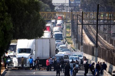 January 11 2019 EUM20190111NAC47 JPG TOLUCA Mex GasGasolina Desabasto January 11, 2019 Citizens carry out a blockade on Zaragoza Avenue at CDMX for gasoline desabasto Photo Agency EL UNIVERSALDiego SimonMAR  - ZUMAu78_ 20190111_zaf_u78_123 Copyright: xElxUniversalx
