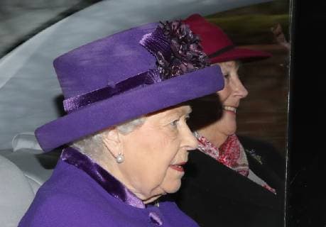 Entertainment Bilder des Tages HM Queen Elizabeth II attends the St. Mary Magdalene Church Sunday morning service, in Sandringham, Norfolk, on January 13, 2019. 