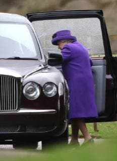 HM Queen Elizabeth II attends the St. Mary Magdalene Church Sunday morning service, in Sandringham, Norfolk, on January 13, 2019. 