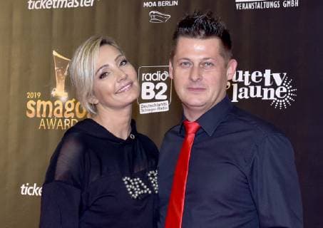 13 01 2019 xlakx Music smago AWARD emspor v l Tanja Lasch and Partner at the smago Award Ceremony at the Mercure Hotel MOA Berlin 13 01 2019 Music smago AWARD