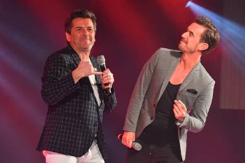 Presentation 20 years SMAGO AWARD Thomas Anders Florian Silbereisen Live on the red carpet 20 years SMAGO AWARD in Berlin on 13 01 2019