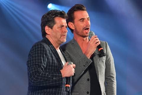 Presentation 20 years SMAGO AWARD Thomas Anders Florian Silbereisen Live on the red carpet 20 years SMAGO AWARD in Berlin on 13 01 2019