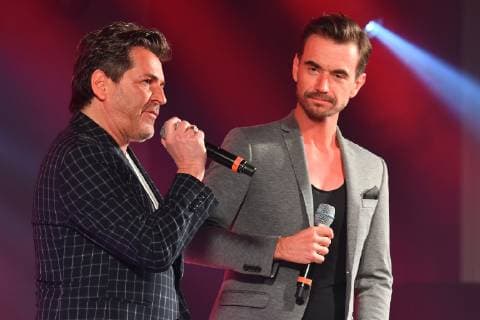 Presentation 20 years SMAGO AWARD Thomas Anders Florian Silbereisen Live on the red carpet 20 years SMAGO AWARD in Berlin on 13 01 2019