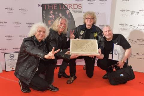 Presentation 20 years SMAGO AWARD The Lords 60 years stage show on the red carpet 20 years presentation SMAGO AWARD in Berlin on 13 01 2019