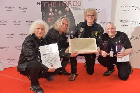 Presentation 20 years SMAGO AWARD The Lords 60 years stage show on the red carpet 20 years presentation SMAGO AWARD in Berlin on 13 01 2019