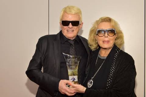 20 years SMAGO AWARD Heino with his wife Hannelore on the red carpet 20 years SMAGO AWARD in Berlin on 13 01 2019