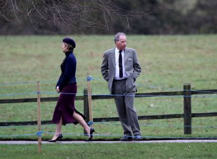 Earl Snowden joined HM Queen Elizabeth II at the St. Mary Magdalene Church Sunday morning service, in Sandringham, Norfolk, on January 13, 2019. 