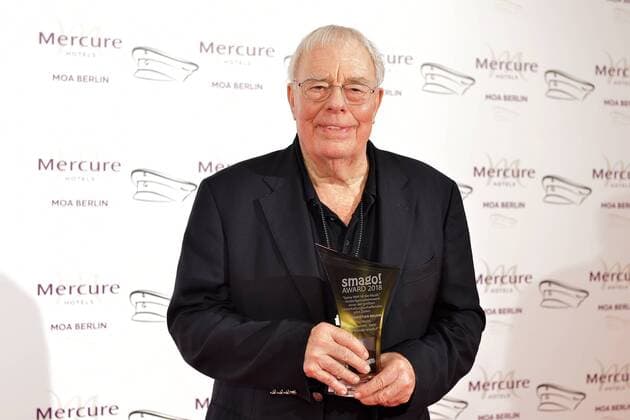 Award ceremony 20 years SMAGO AWARD Prof Christian Bruhn Author and composer on the red carpet 20 years SMAGO AWARD ceremony in Berlin on 13 01 2019
