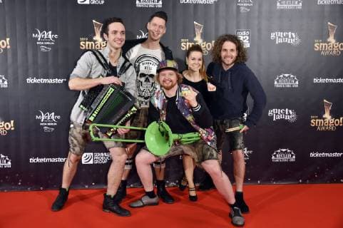 The daredevils at the smago Award 2019 in the Mercure Hotel MOA Berlin 13 01 2019 Foto:xN.xKubelkax xFuturexImage