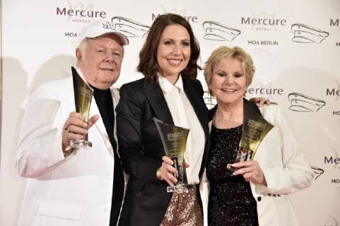 Graham Bonney Christin Deuker and Peggy March at the smago Award 2019 at the Mercure Hotel MOA Berlin 13 01 2019 Foto:xN.xKubelkax xFuturexImage