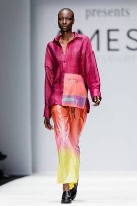 (190115) -- BERLIN, Jan. 15, 2019 -- A model displays a creation of Sri Lankan designer Amesh Wijesekera during Fashion Week Berlin Autumn Winter in Berlin, capital of Germany, on Jan. 15, 2019. ) GERMANY-BERLIN-FASHION WEEK-AMESH WIJESEKERA BinhxTruong 