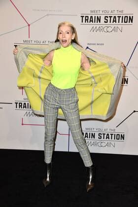Eveline Hall arriving at the Marc Cain fashion show at the E Werk on 15 01 2019 as part of the Mercedes Benz Fashion Week Fall Winter 2019 in Berlin MBFW Fashionweek 2019 January in Berlin Marc Cain fashion show