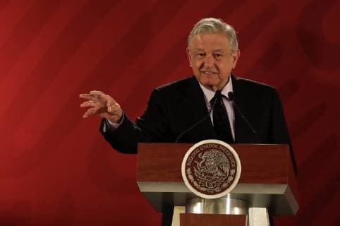 Mexiko, Andres Manuel Lopez Obrador Pressekonferenz January 15, 2019 - EUM20190115NAC05.JPG.CIUDAD DE MEXICO Presidency Presidencia-AMLO Conferencia.- El presidente de los Estados Unidos Mexicanos, Andres Manuel Lopez Obrador, durante su conferencia de prensa matutina este martes 15 de enero de 2019 en el Palacio Nacional. Foto: Agencia EL UNIVERSAL EVZ  - ZUMAu78_ 20190115_zaf_u78_006 Copyright: xIrvinxOlivaresx