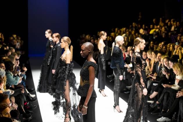 January 15, 2019 - Berlin, Germany - Models walk the runway at Irene Luft Fashion Show during Mercedes Benz Fashion Week Berlin Autumn Winter 2019 2020 at E-Werk in Berlin on January 15, 2019. Berlin Germany  - ZUMAn230 20190115_zaa_n230_257 Copyright: xEmmanuelexContinix