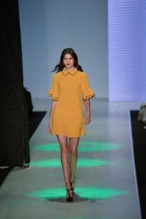(190116) -- GUADALAJARA, Jan. 16, 2019 -- A model presents a creation of Gracia during the Intermoda 2019 Fashion Show in Guadalajara, Mexico, on Jan. 15, 2019. ) MEXICO-GUADALAJARA-INTERMODA FASHION SHOW-GRACIA XinxYuewei 