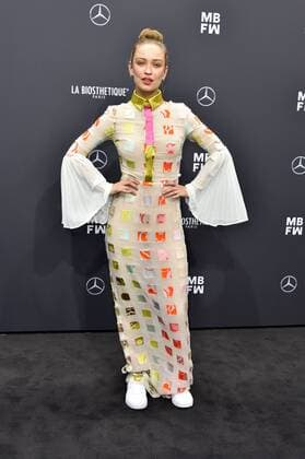 Caro Cult at the KXXK Fashion Show as part of the MBFW at the Berlin Fashion Week Autumn Winter 2019 at the E Werk Berlin 15 01 2019 Foto:xN.xKubelkax xFuturexImage