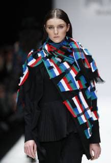 Berlin, Germany - 16.01.2019: A model runs the catwalk during the Riani Show at Mercedes-Benz Fashion Week Berlin Autumn Winter 2019 on 16.01.2019 in E-Werk, Berlin, Germany. (Photo: 2-PIX Agency ) Riani: Runway Show - Mercedes-Benz Fashion Week Berlin Autumn Winter 2019 (Photo: 2-PIX Agency ) BinhxTruong  2-PIX Agency