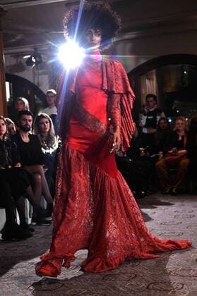 Model at the Marcel Ostertag Fashion Show at the Fashion Week Berlin Autumn Winter 2019 at The Westin Grand Hotel Berlin 16 01 2019 Foto:xF.xKernx xFuturexImage