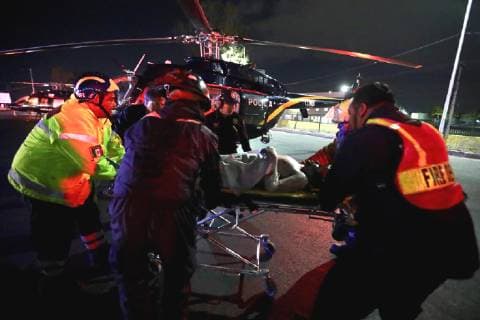 January 18 2019 EUM20190118NAC47 JPG TEPOTZOTLÃN Mex ExplosionExplosion Pipeline January 18, 2019 The wounded from the explosion of a hydrocarbon pipeline in Tlahuelilpan are transported in Condor helicopters from Hidalgo to the Mexican municipality of Tepotzotlan and then taken to hospitals in Mexico City Photo Agency EL UNIVERSALValente RosasEELG  - ZUMAu78_ 20190118_zaf_u78_103 Copyright: xElxUniversalx