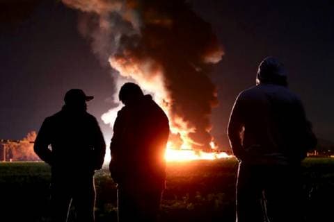January 19 2019 EUM20190119NAC02 JPG TLAHUELILPAN Hgo ExplosionExplosion Pipeline Aspects of the fire caused by a fuel leak from San Primitivo in the municipality of Tlahuelilpan Hidalgo So far there are 21 reported dead and 71 injured Photo Agency EL UNIVERSALValente RosasEELG  - ZUMAu78_ 20190119_zaf_u78_002 Copyright: xElxUniversalx