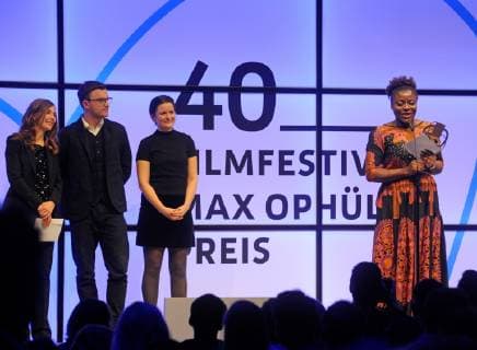 The 40 Max Ophüls Filmfestival ends on Saturday 19 01 2019 with the grand award ceremony at the Saarbrücker E Werk Im Bild Joy Alphonsus receives a prize for best young actress and receives the prize for the socially relevant film for JOY in which she plays the leading role. bub