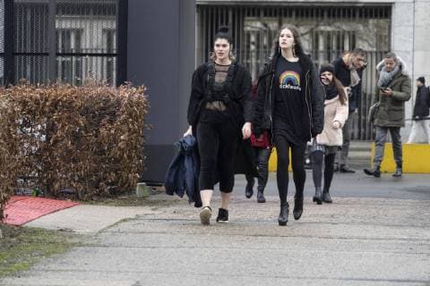 Street fashion MBFW Berlin January 2019 Guests at Mercedes Benz Fashion Week in Berlin. Berlin Berlin Germany  BeataxSiewicz