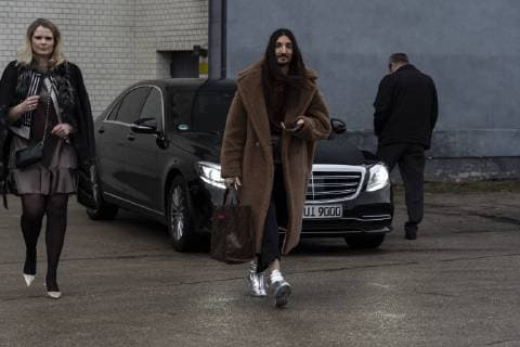 Street fashion MBFW Berlin January 2019 Guests at Mercedes Benz Fashion Week in Berlin. Berlin Berlin Germany  BeataxSiewicz