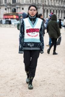 Yuyu attending the Kenzo runway show during Men s Fashion Week in Paris - Jan 20, 2019 - PFWM: Fall 2019 Street Style Day 6, Paris France  Copyright: xCelinexGaillex h_00574418