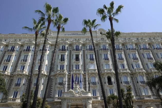 Aussenansicht des Luxushotels Intercontinental Cannes in Suedfrankreich, FR, Cannes, 31.05.2018