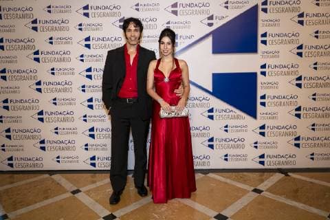 Premio Cesgranrio de Teatro Verleihung in Rio de Janeiro RIO DE JANEIRO, RJ - 21.01.2019: PRÊMIO CESGRANRIO DE TEATRO 2019 - Julie Duarte and André Rayol, during the CESGRANRIO 2019 Theater Prize, held this Monday (21) at the Copacabana Palace, in Rio de Janeiro, RJ. x1668328x  AndréxHorta