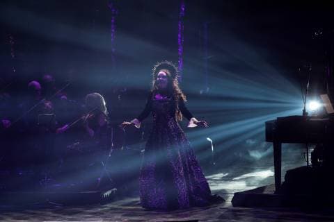 The British soprano Sarah Brightman presents in concert her new production HYMN, at the Telmex Auditorium in the city of Guadalajara, Jalisco, Mexico, 22 January 2019. Sarah Brightman presents her new production HYMN, in western Mexico !ACHTUNG: NUR REDAKTIONELLE NUTZUNG!  Copyright: xFranciscoxGuascox AME1236 20190123-636838184234432396