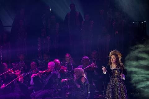 The British soprano Sarah Brightman presents in concert her new production HYMN, at the Telmex Auditorium in the city of Guadalajara, Jalisco, Mexico, 22 January 2019. Sarah Brightman presents her new production HYMN, in western Mexico !ACHTUNG: NUR REDAKTIONELLE NUTZUNG!  Copyright: xFranciscoxGuascox AME1240 20190123-636838184248651330