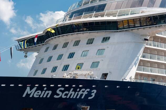 My ship 3 of TUI at the Ostseekai at the keel line Kiel Ostseekai Schleswig Holstein Germany