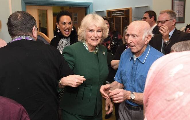 Entertainment Themen der Woche KW04 Entertainment Bilder des Tages . 23 01 2019. London, United Kingdom.The Duchess of Cornwall during a visit at the Stepney Jewish Community Centre in London to commemorate its 80th anniversary.  xPoolx xi-Imagesx IIM-19179-0007