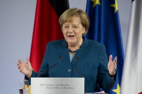 Speech by Chancellor Angela MERKEL Signing of the Treaty between the Federal Republic of Germany and the French Republic on German-French Cooperation and Integration on 22 January 2019 in Aachen 22 01 2019