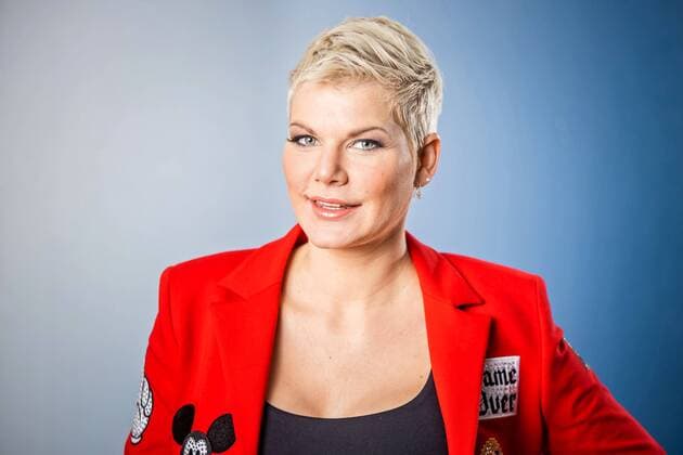MDR Riverboat singer Melanie Müller on the occasion of the recording of the MDR talk show Riverboat on 25 01 2019 at Studio 3 of Mediacity Leipzig 20190125SFL0019