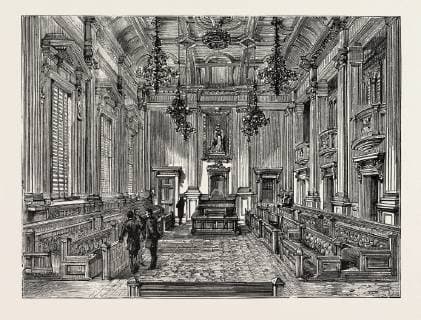 Opening of the New Houses of Parliament, Capetown: The House of Assembly  Copyright: LC130724_0059